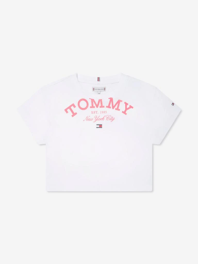 商品Tommy Hilfiger|Tommy Hilfiger Girls Tommy Logo T-Shirt in White,价格¥179,第1张图片