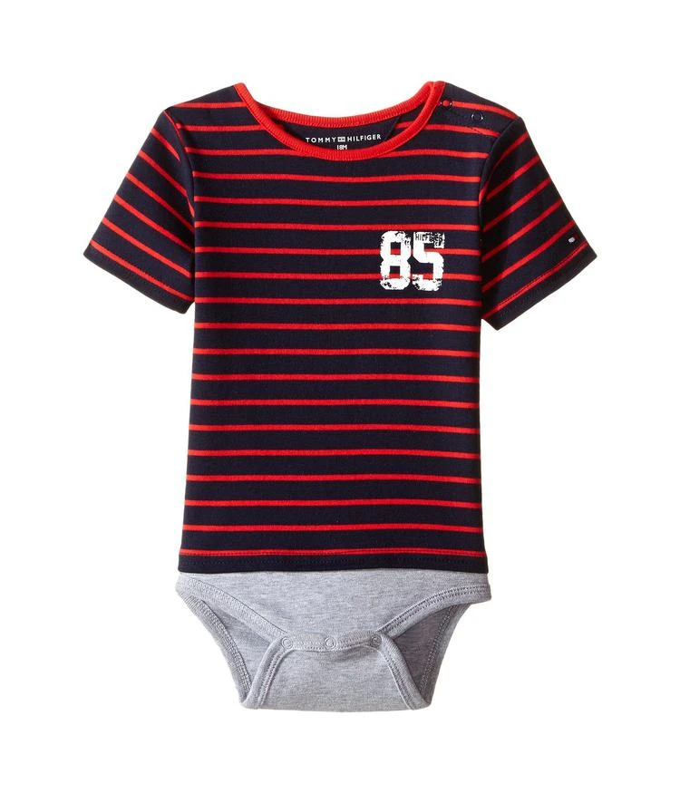 商品Tommy Hilfiger|Tommy Hilfiger Kids Tommy Bodysuit 男童短袖包臀衣,价格¥127,第1张图片