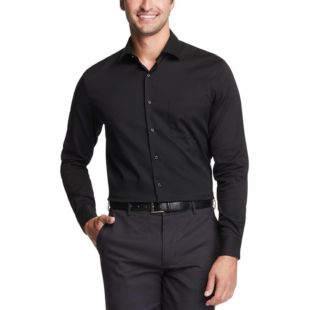 商品Van Heusen|Men's Big & Tall Classic/Regular-Fit Stain Shield Performance Stretch Textured Dress Shirt,价格¥328,第1张图片