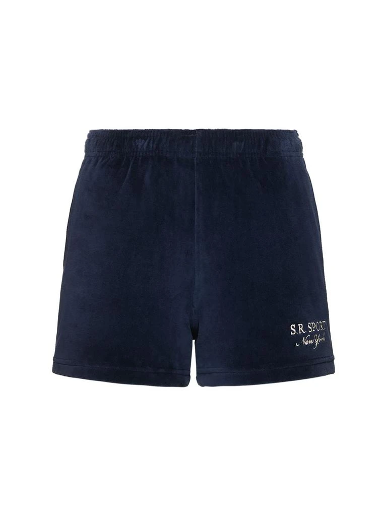 商品Sporty & Rich|Andy Velour Disco Shorts,价格¥284,第1张图片