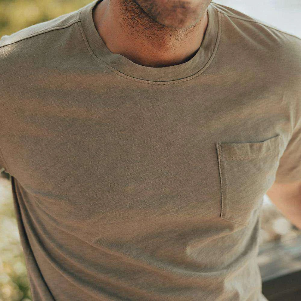 商品The Normal Brand|The Normal Brand Vintage Men's Slub Short Sleeve Pocket T,价格¥157,第2张图片详细描述