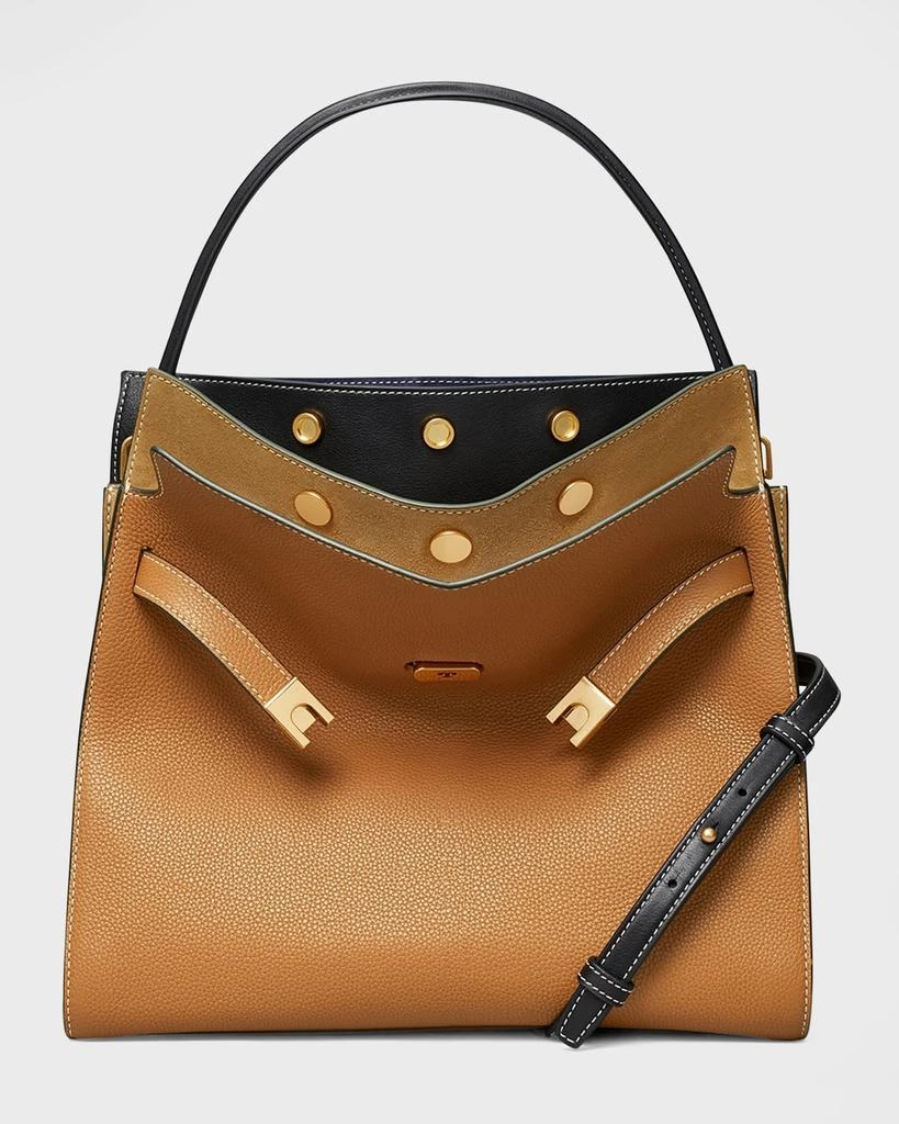 商品Tory Burch|Lee Radziwill Pebbled Leather Double Bag,价格¥10039,第1张图片