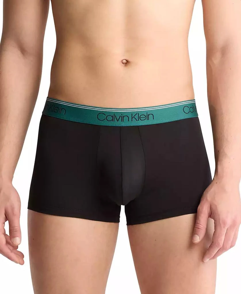 商品Calvin Klein|Men's 3-Pack Microfiber Stretch Low-Rise Trunk Underwear,价格¥217,第2张图片详细描述