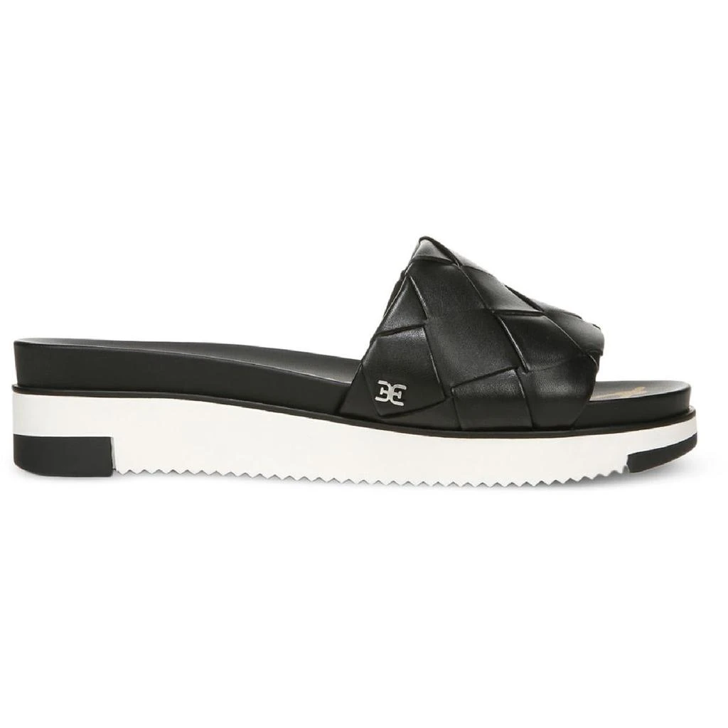 商品Sam Edelman|Sam Edelman Womens ADALEY Leather Flat Pool Slides,价格¥636,第5张图片详细描述