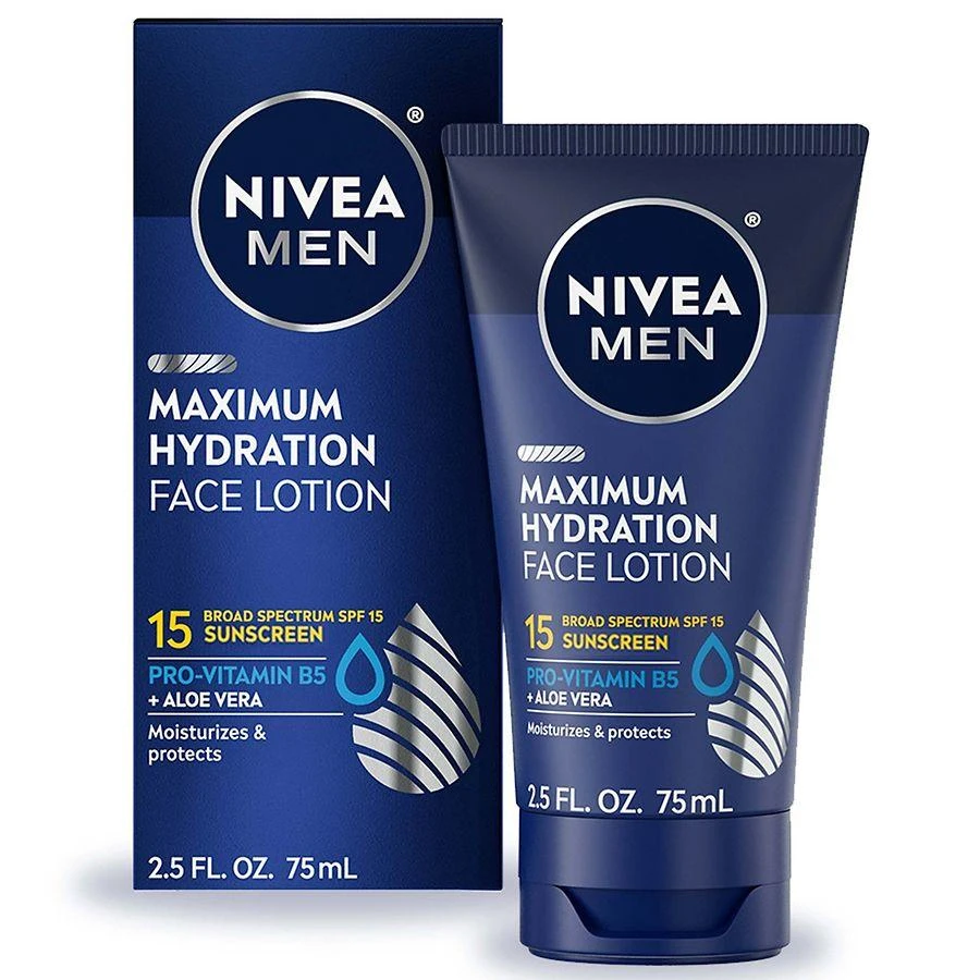 商品Nivea|Maximum Hydration Face Lotion with Broad Spectrum SPF 15 Sunscreen for Men,价格¥69,第1张图片
