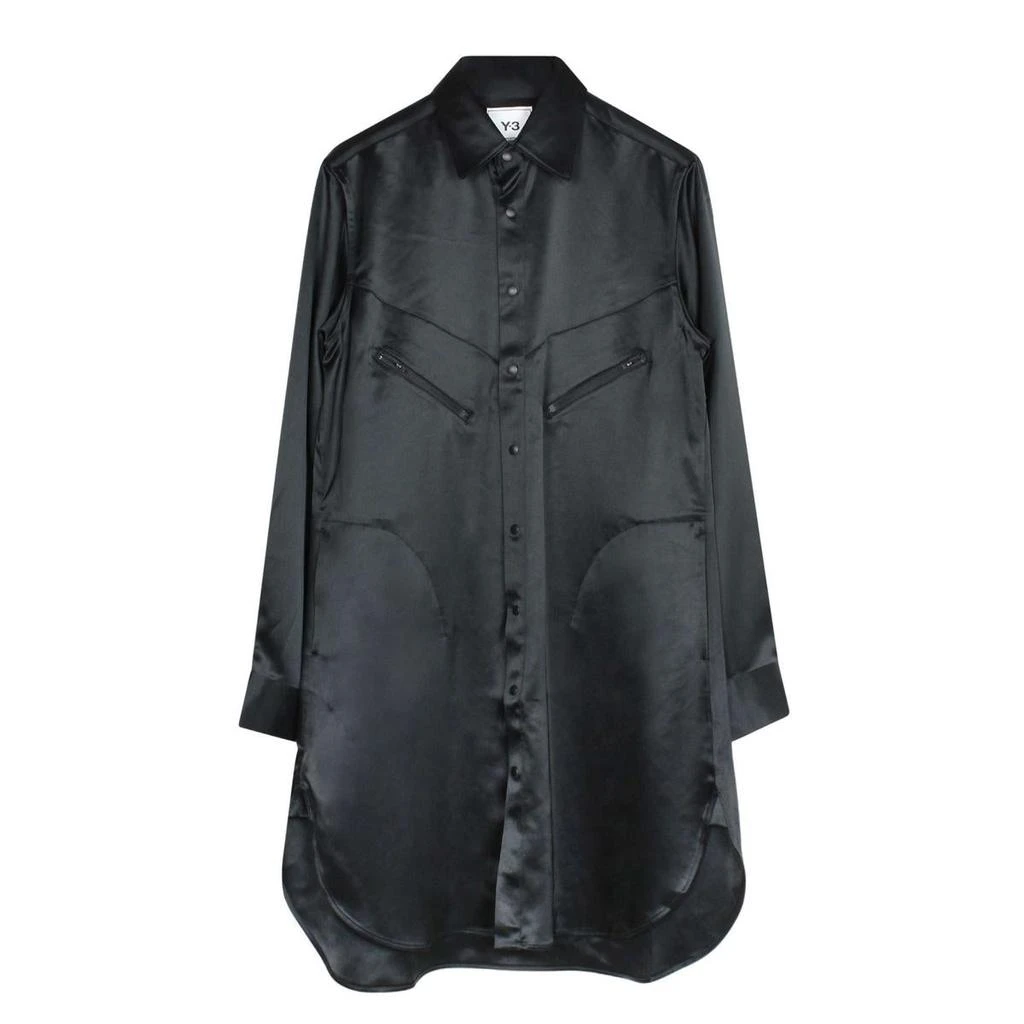 商品Y-3|Y-3 CLASSIC TECH SILK SHIRT DRESS,价格¥2207,第1张图片