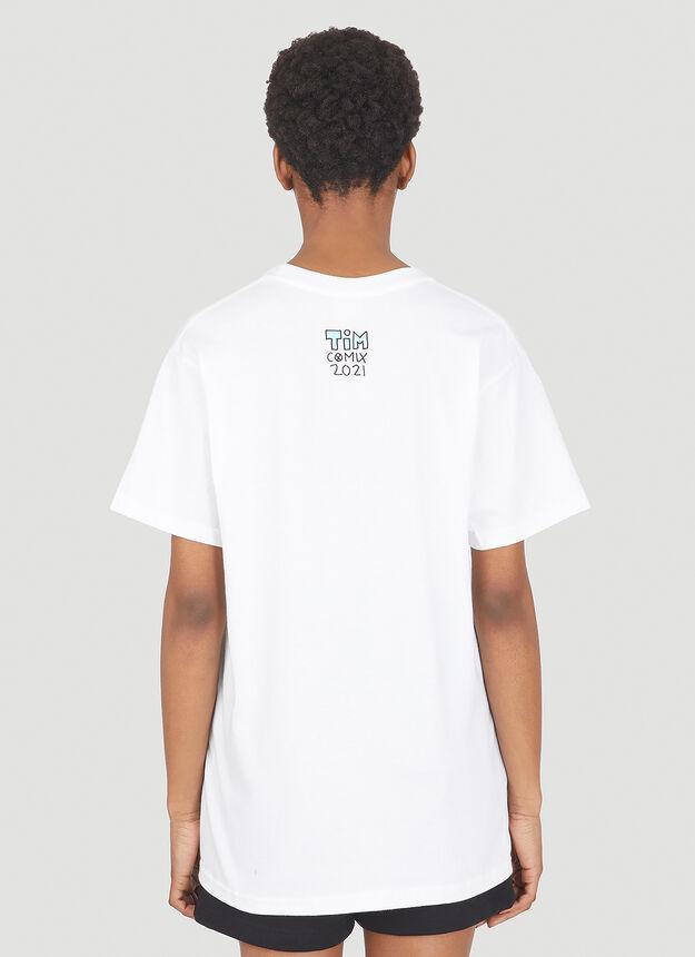 Broken Gift Shop T-Shirt in White商品第2张图片规格展示