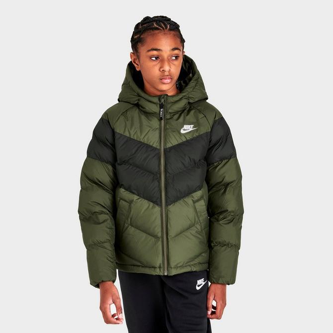 Kids' Nike Synthetic Fill Hooded Puffer Jacket商品第3张图片规格展示