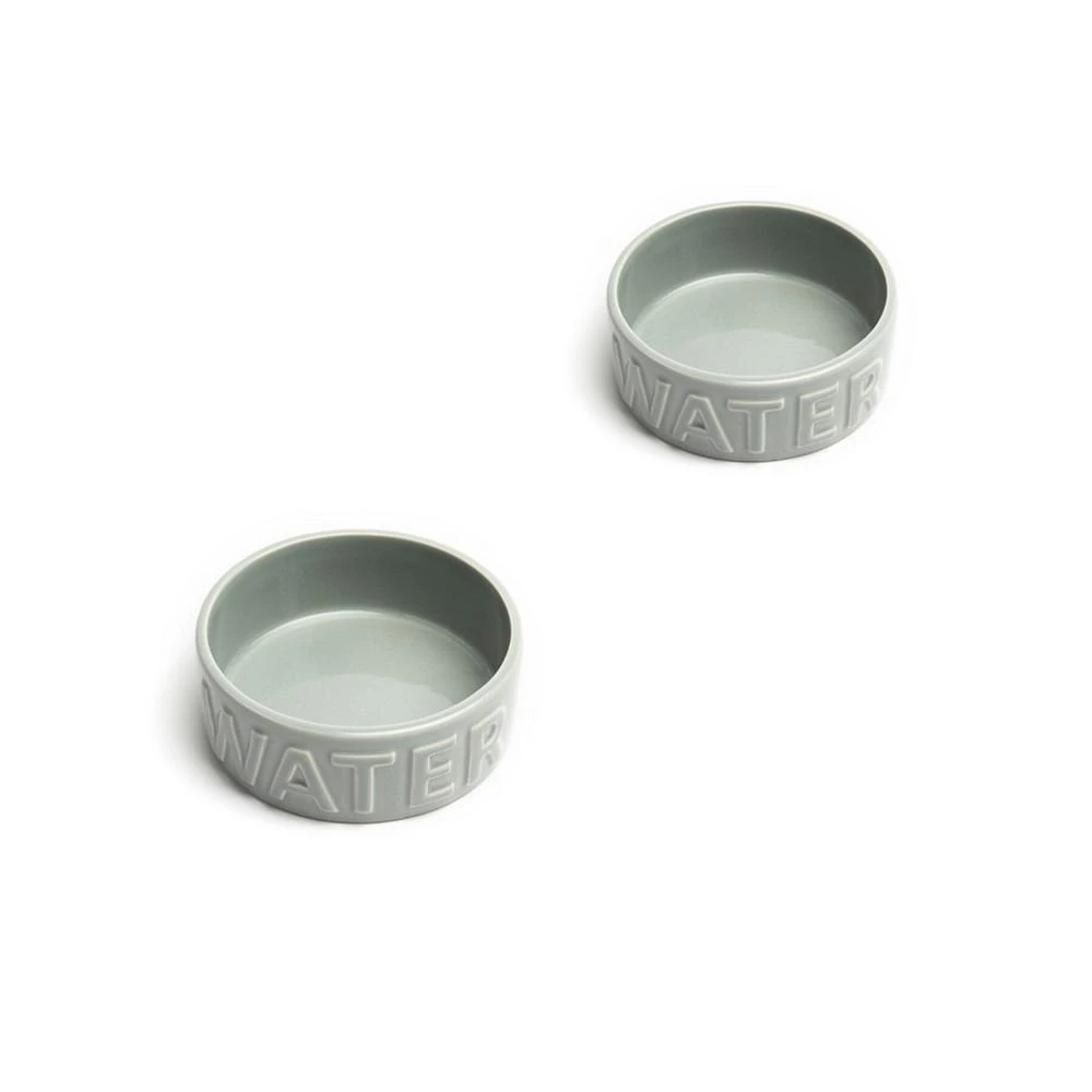 商品Park Life Designs|Classic Water, Medium 6.5" Pet Bowl, Set of 2,价格¥313,第1张图片