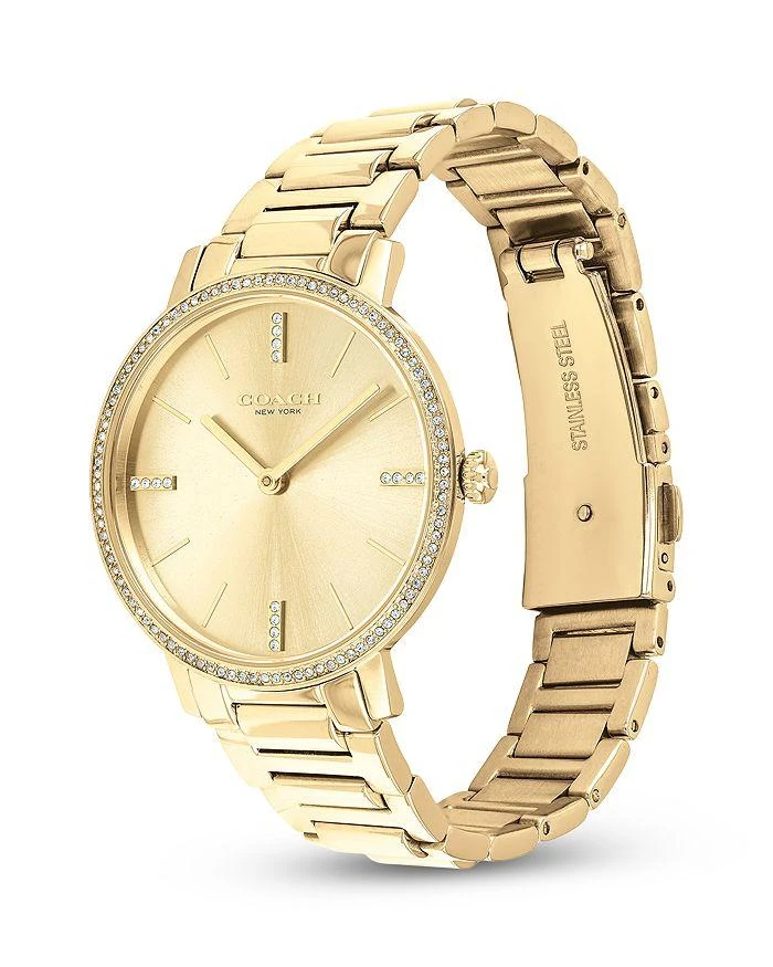 商品Coach|Audrey Gold-Tone Bracelet Watch, 35mm,价格¥2216,第3张图片详细描述