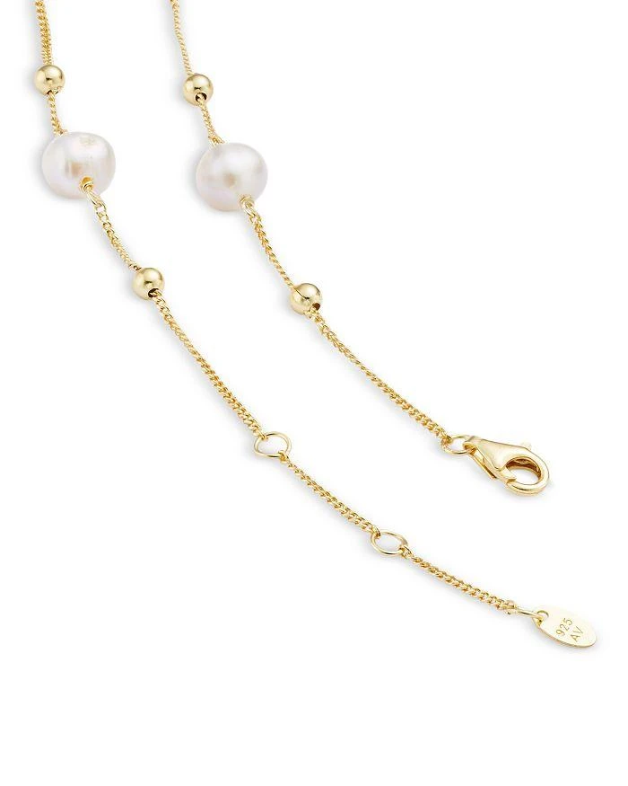 商品Argento Vivo|Freshwater Pearl Link Bracelet in 18K Gold Plated Sterling Silver  ,价格¥435,第2张图片详细描述