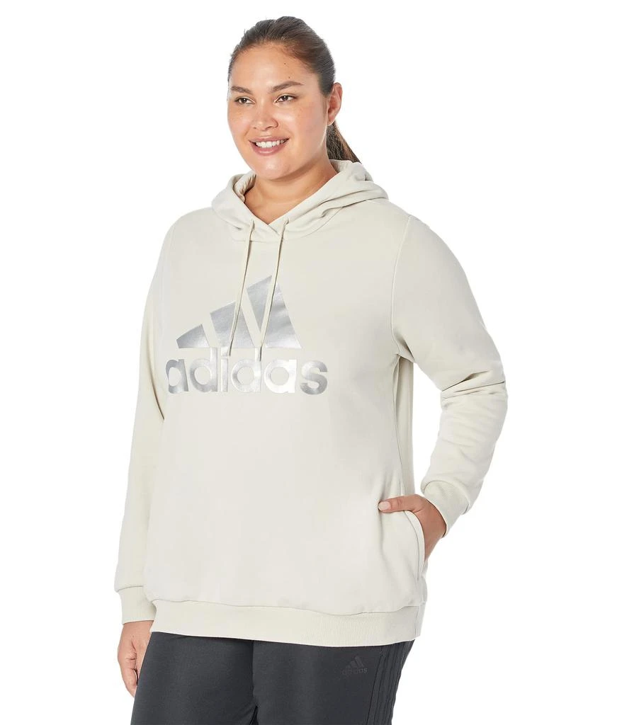 商品Adidas|Plus Size Essentials Logo Fleece Hoodie,价格¥211,第1张图片