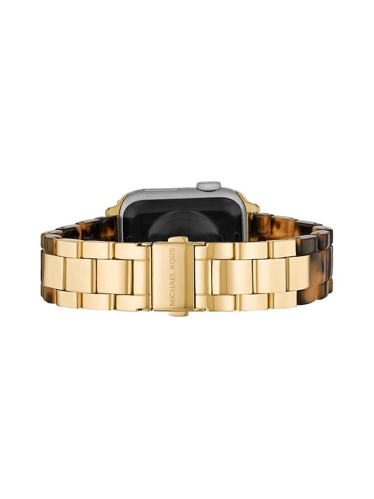 商品Michael Kors|Apple Watch® Goldtone Stainless Steel & Tortoise Bracelet,价格¥1152,第5张图片详细描述