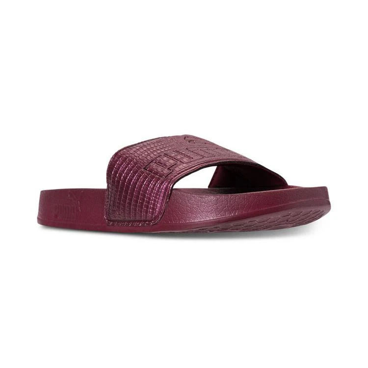 商品Puma|Women's Leadcat Leather Slide Sandals from Finish Line,价格¥185,第1张图片