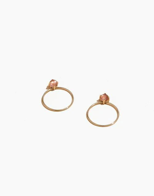 商品Madewell|14k Gold Meghan Sunstone Earrings,价格¥2511,第1张图片