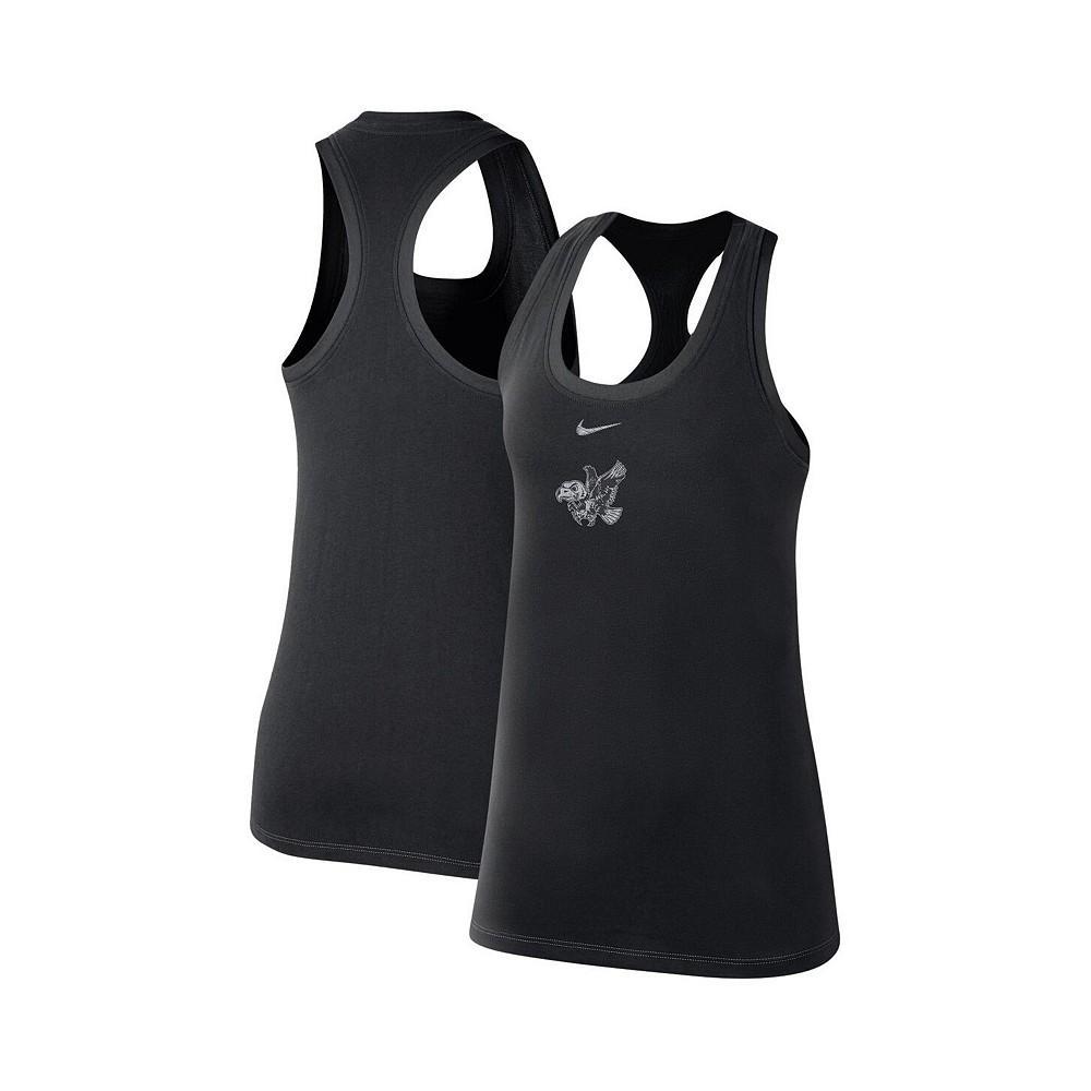 商品NIKE|Women's Black Iowa Hawkeyes Varsity Stack Vault Racerback Scoop Neck Tank Top,价格¥199,第1张图片