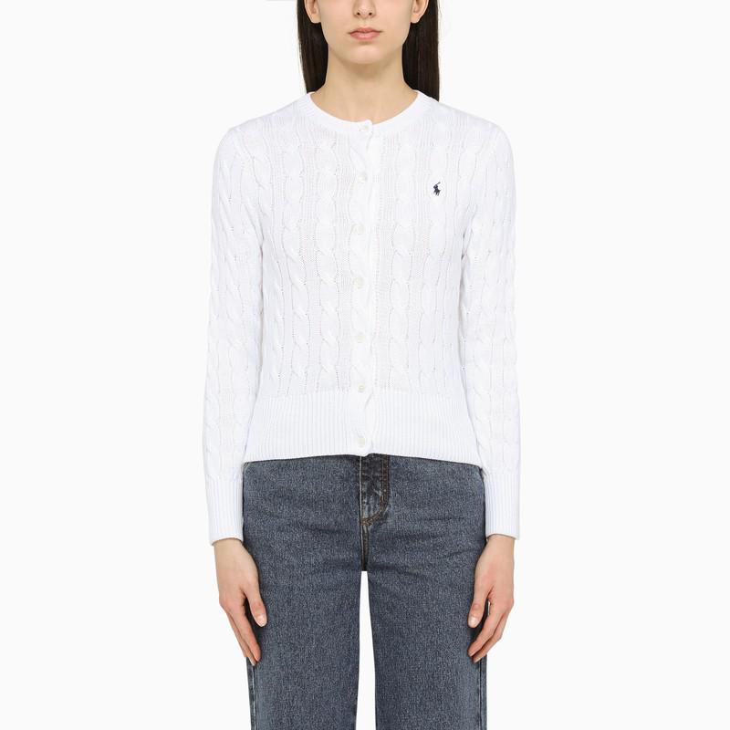 商品Ralph Lauren|White cotton cardigan,价格¥1516,第1张图片