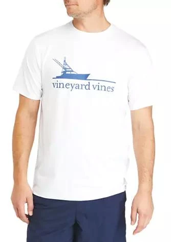 商品Vineyard Vines|Vines Sportfisher Line Short Sleeve Harbor T Shirt,价格¥82,第1张图片详细描述