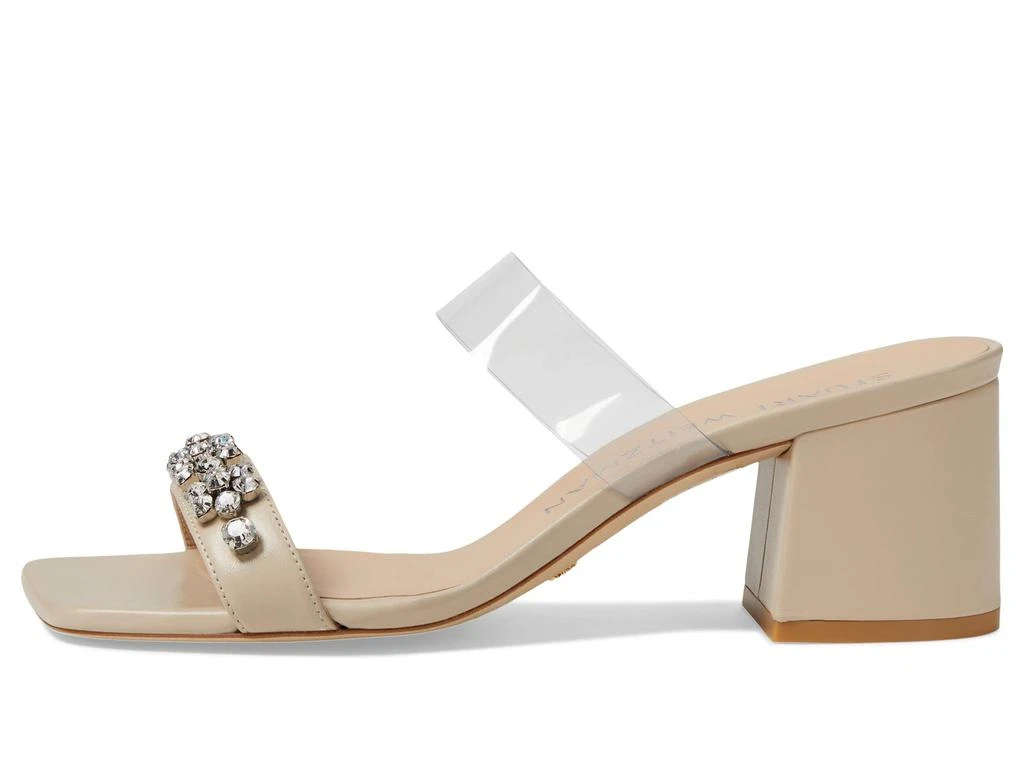 商品Stuart Weitzman|Crystal Fleur 60 Slide,价格¥2181,第4张图片详细描述