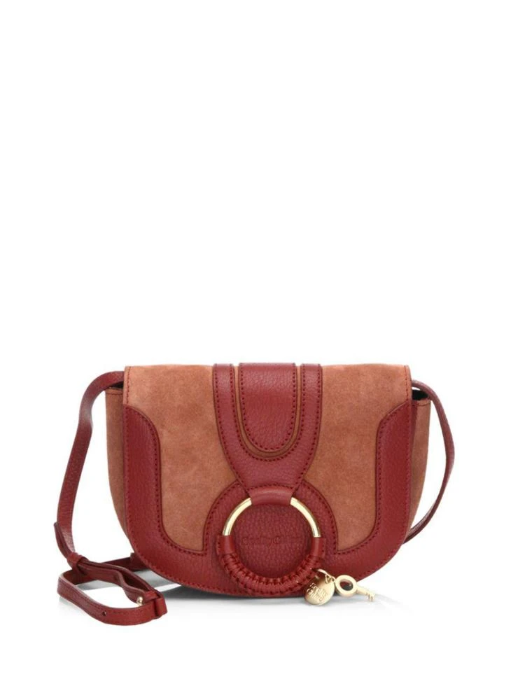 商品See by Chloé|圆环麂皮迷你斜挎包,价格¥1548,第1张图片
