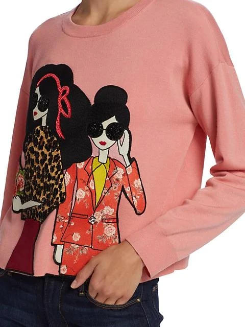 Gleeson Bead-Embellished Graphic Sweater 商品
