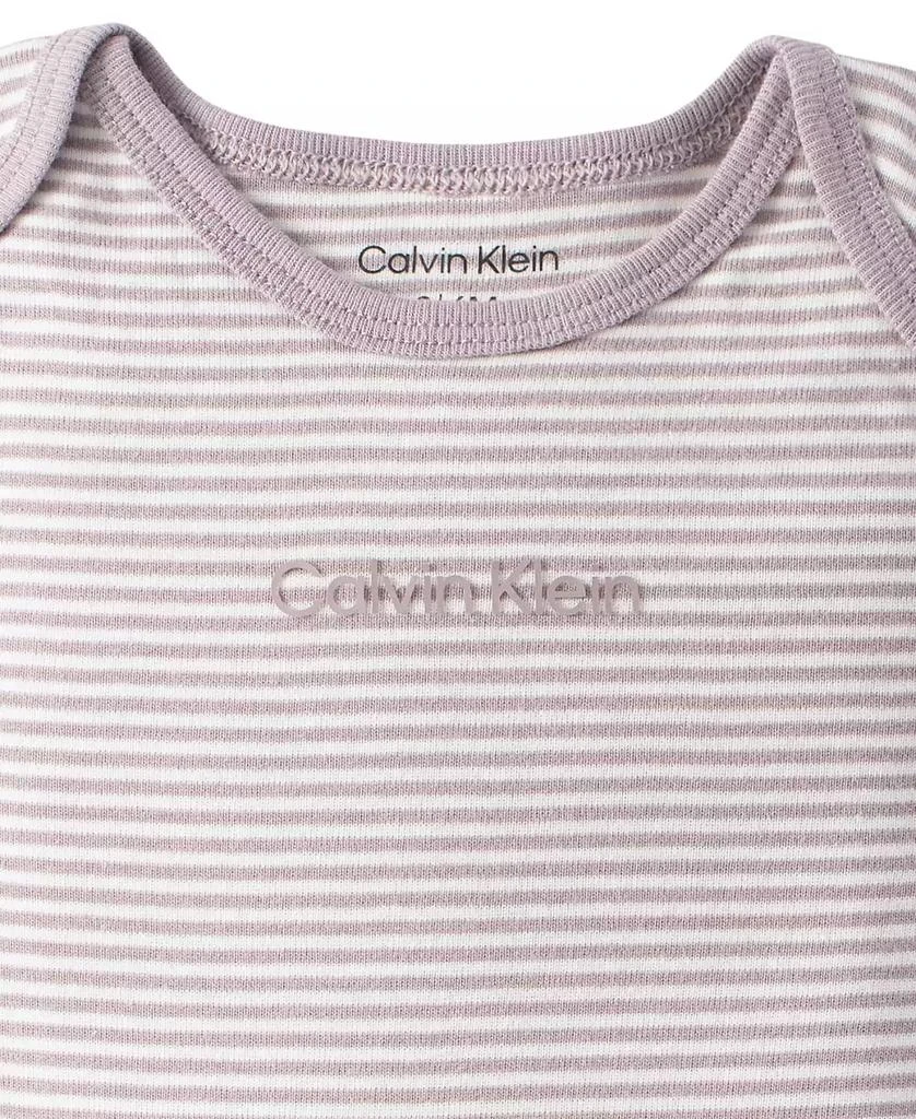 商品Calvin Klein|Baby Boys or Girls Organic Cotton Footed Coverall,价格¥40,第3张图片详细描述