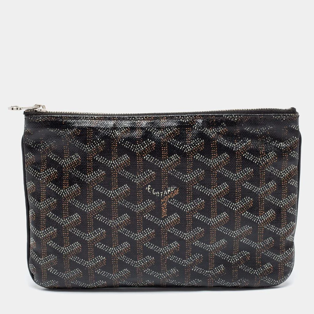 商品[二手商品] Goyard|Goyard Black Goyardine Coated Canvas PM Senat Clutch,价格¥2860,第1张图片