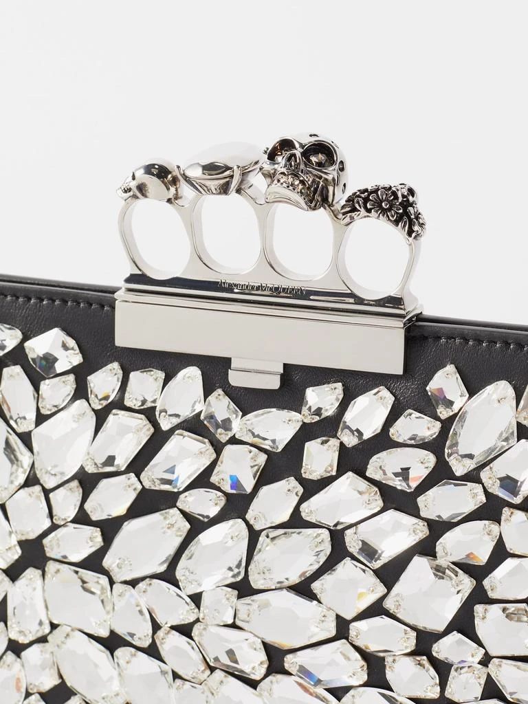 Four Ring crystal-embellished leather clutch bag 商品