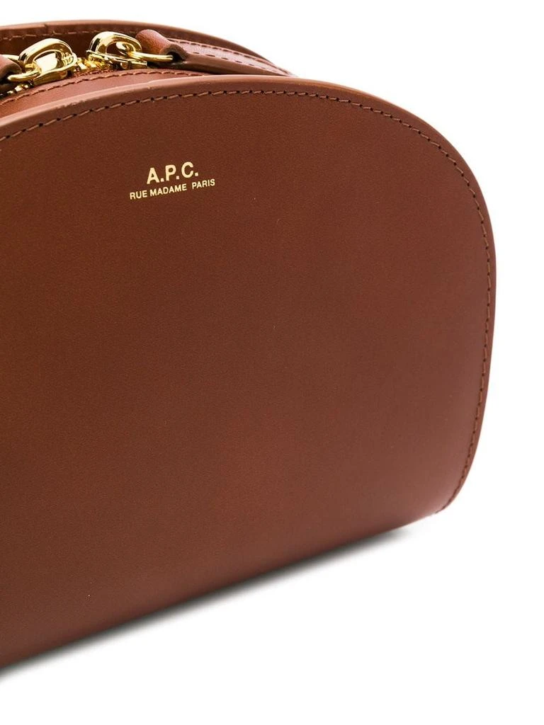 商品A.P.C.|A.p.c. women's brown leather shoulder bag,价格¥4130,第5张图片详细描述
