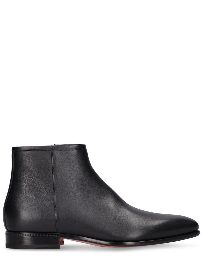 商品Santoni|Perdei Leather Ankle Boots,价格¥7817,第1张图片