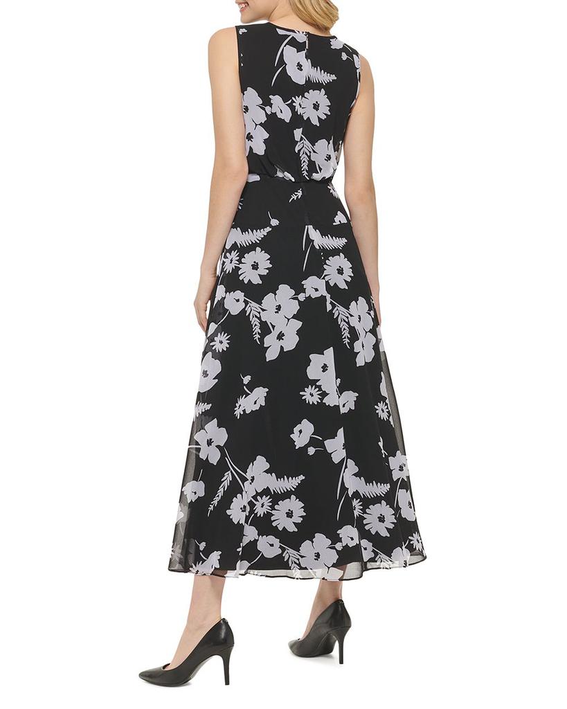 Floral Blouson Maxi Dress商品第2张图片规格展示