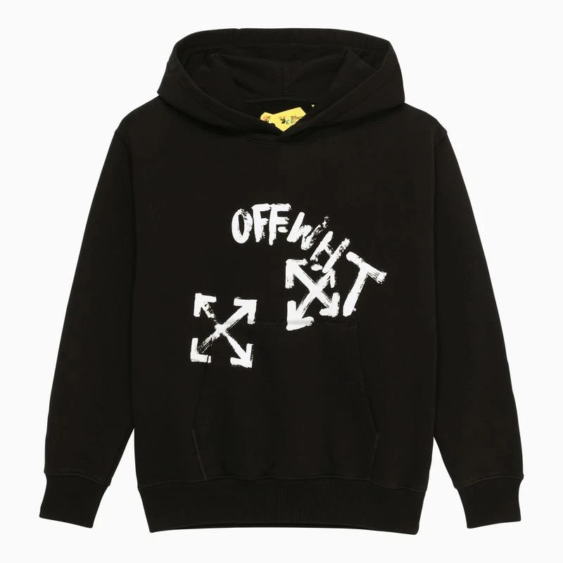 商品Off-White|Black cotton hoodie,价格¥715,第1张图片