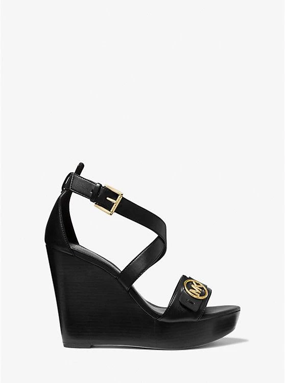 商品Michael Kors|Carmen Faux Leather Wedge Sandal,价格¥443,第2张图片详细描述