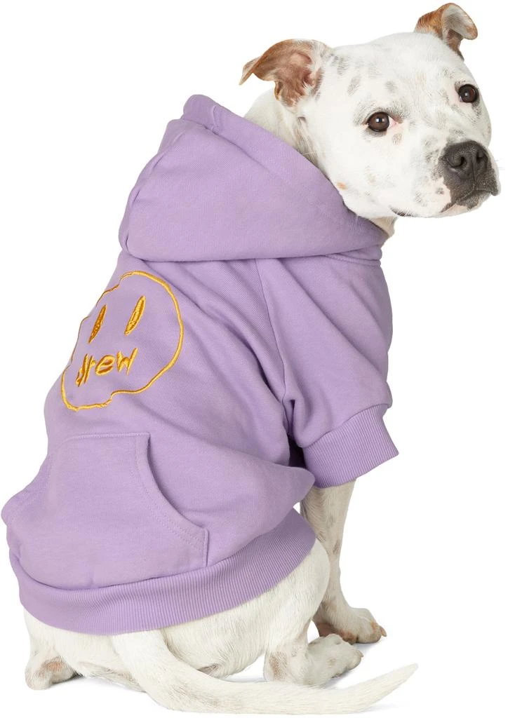 商品Drew House|SSENSE Exclusive Purple Painted Mascot Hoodie,价格¥684,第3张图片详细描述