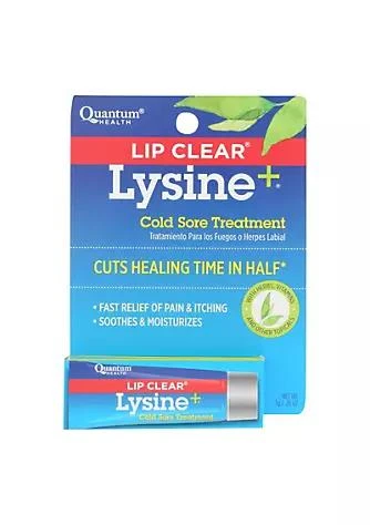 商品Quantum Health|Health Lipclear Lysine And Cold Sore Treatment All Natural Ointment   0.25 Oz,价格¥169,第1张图片