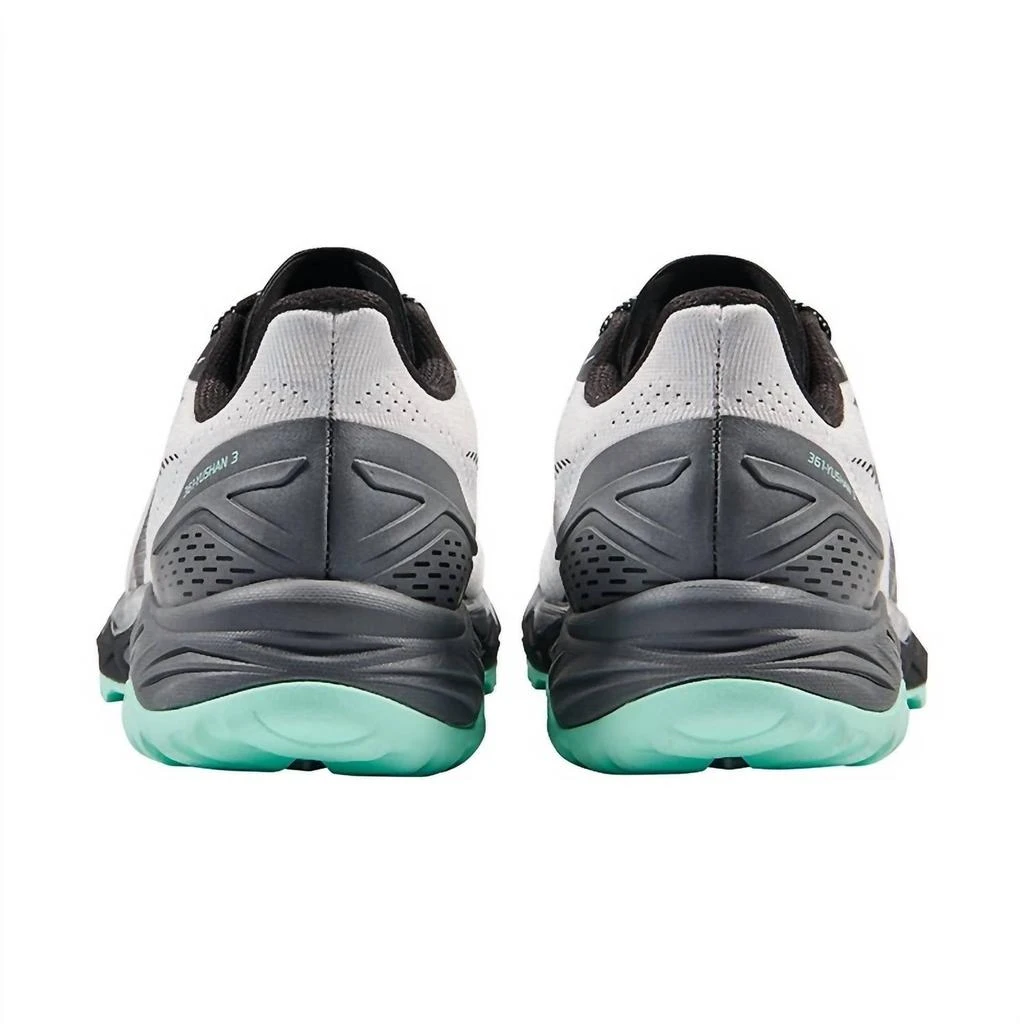 商品361 Degrees|Women's Yushan 3 Trail Running Shoes - Medium Width In Oyster Mushroom/black,价格¥906,第2张图片详细描述