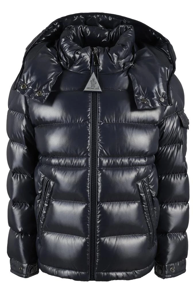 商品Moncler|Moncler Enfant Logo Patch Zip-Up Padded Jacket,价格¥4446,第1张图片