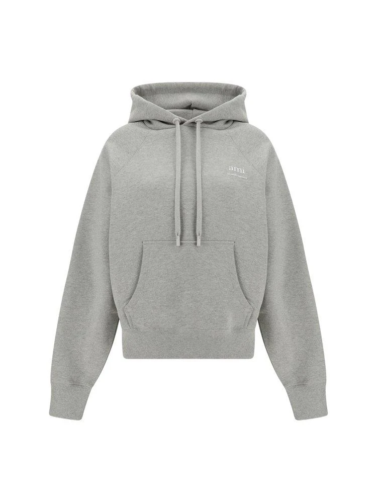 商品AMI|AMI Paris Logo Printed Drawstring Hoodie,价格¥1666,第1张图片