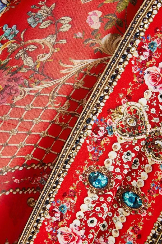 商品Camilla|Crystal-embellished printed silk-chiffon kaftan,价格¥3300,第4张图片详细描述