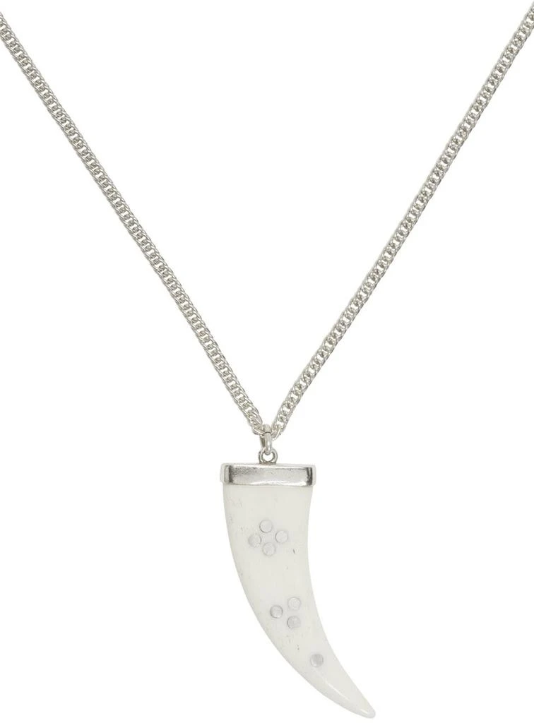 商品Isabel Marant|White & Silver Horn Necklace,价格¥1045,第2张图片详细描述