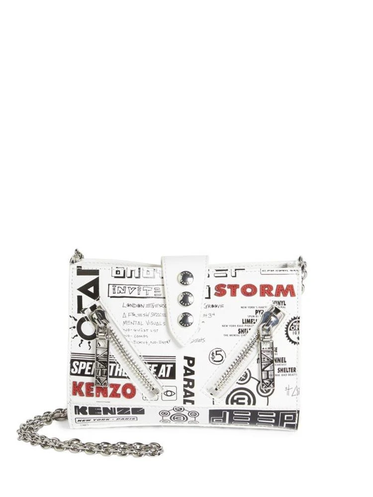 商品Kenzo|Kalifornia Badge Patch Leather Chain Wallet,价格¥2574,第1张图片