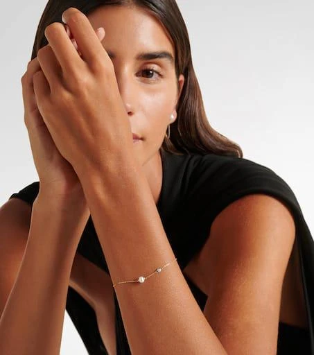 商品MATEO|14kt gold chain bracelet with diamonds and pearls,价格¥7372,第3张图片详细描述
