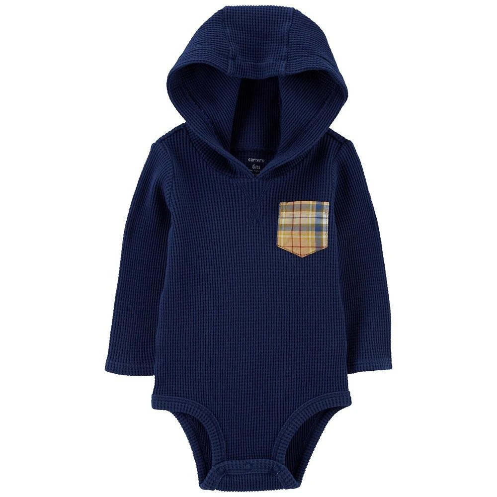 商品Carter's|Baby Boys Hilary Duff Hooded Thermal Bodysuit,价格¥152,第1张图片