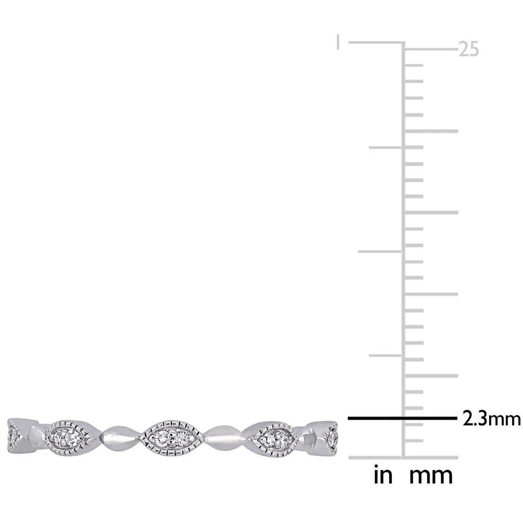 商品Julianna B|10k White Gold Diamond Eternity Ring,价格¥3023,第4张图片详细描述