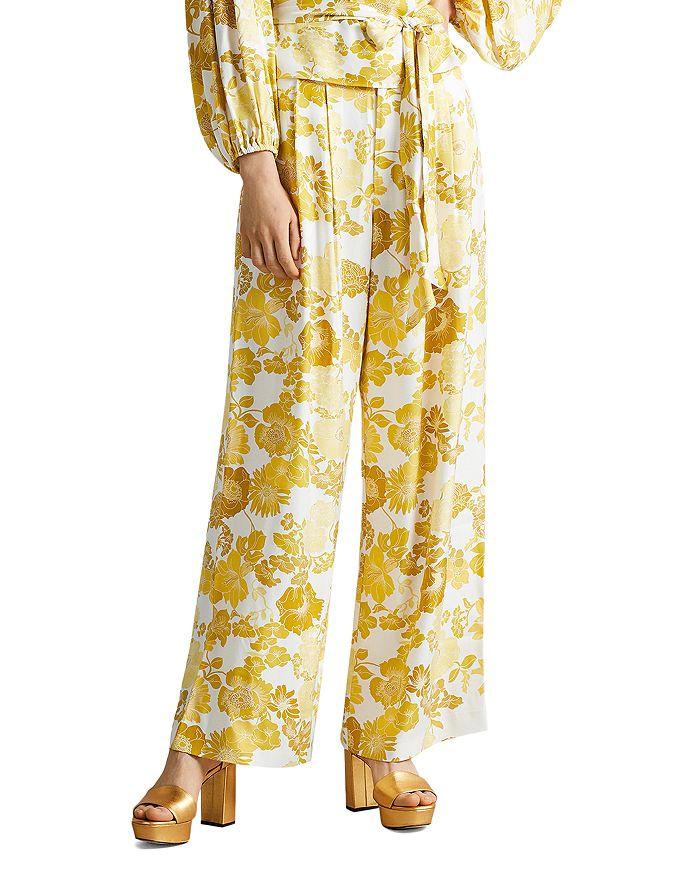 new arrivals ｜ Ted Baker ｜ Ideline Pleated Wide Leg Pants