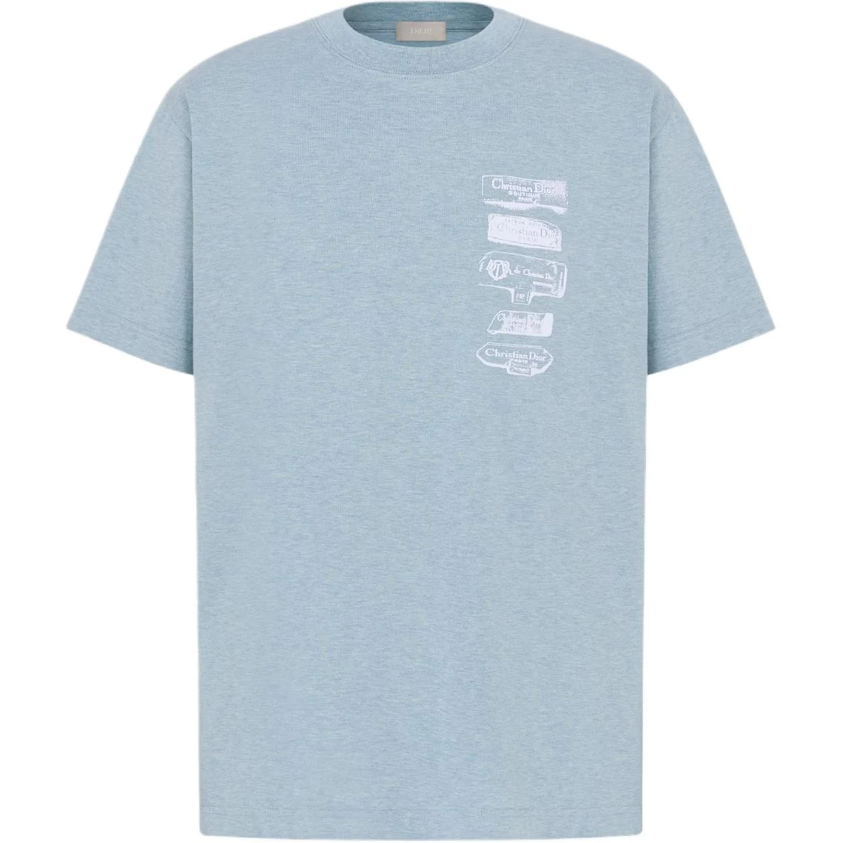 商品[国内直发] Dior|迪奥 FW24 圆领直筒短袖T恤 男款 蓝色,价格¥7502,第1张图片