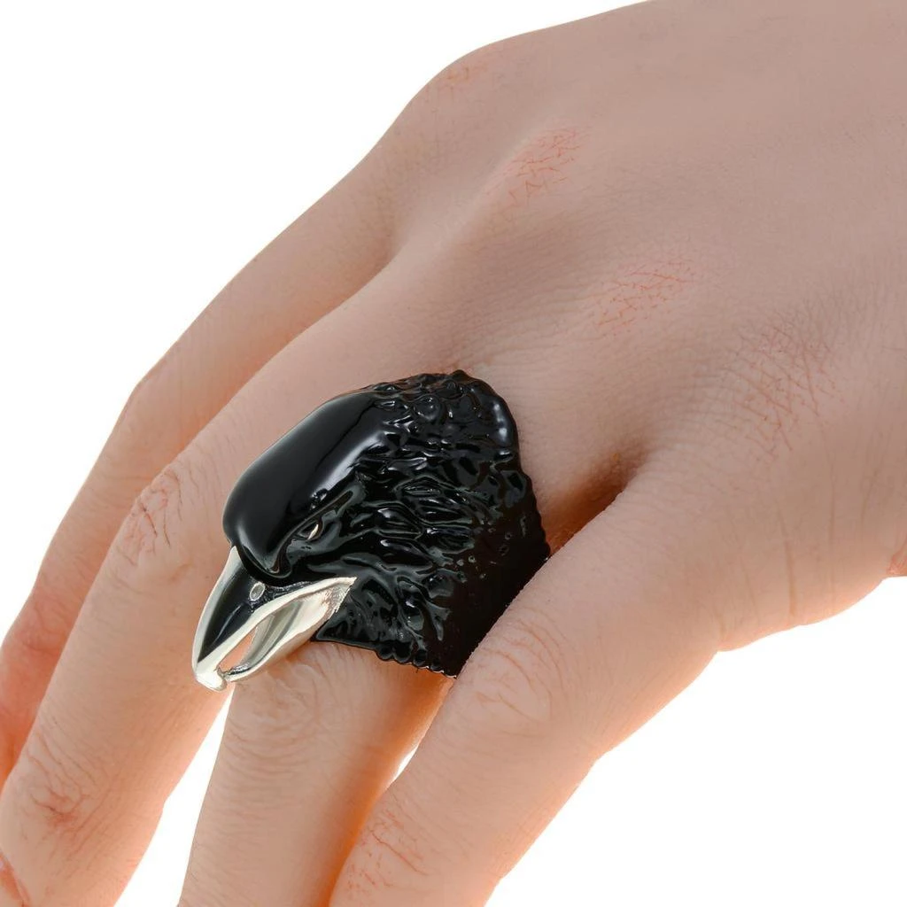 商品Gucci|Gucci Anger Forest Sterling Silver Eagle Head Statement Ring,价格¥7671,第2张图片详细描述