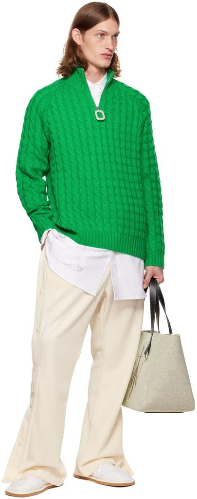 商品JW Anderson|Green Cable Turtleneck,价格¥2239,第4张图片详细描述