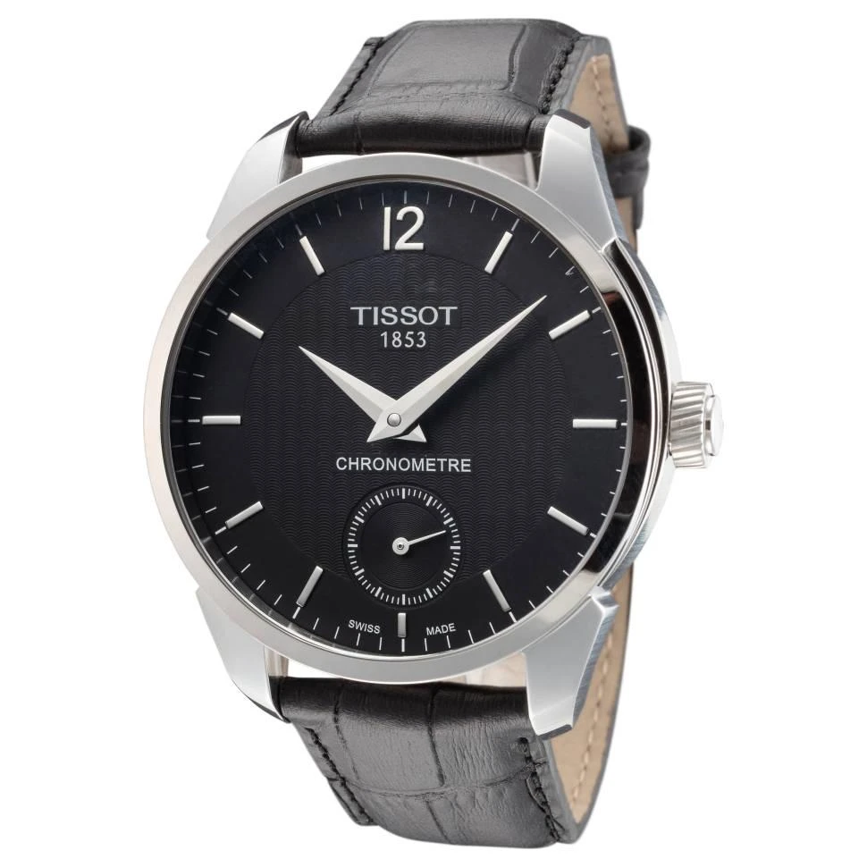 商品Tissot|T-Complication 男士天文台 认证机械男表 大表盘 43mm,价格¥4779,第1张图片