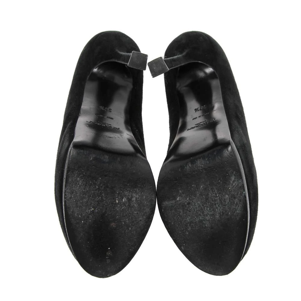 Saint Laurent Paris Black Leather Tribtoo Platform Pumps Size 37.5 商品